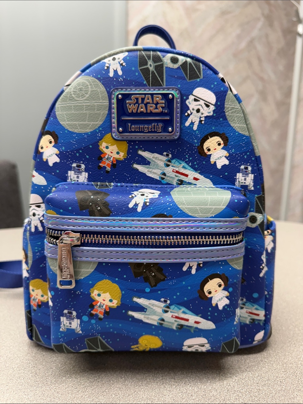 Loungefly Star Wars Blue Galaxy Kids Mini Backpack